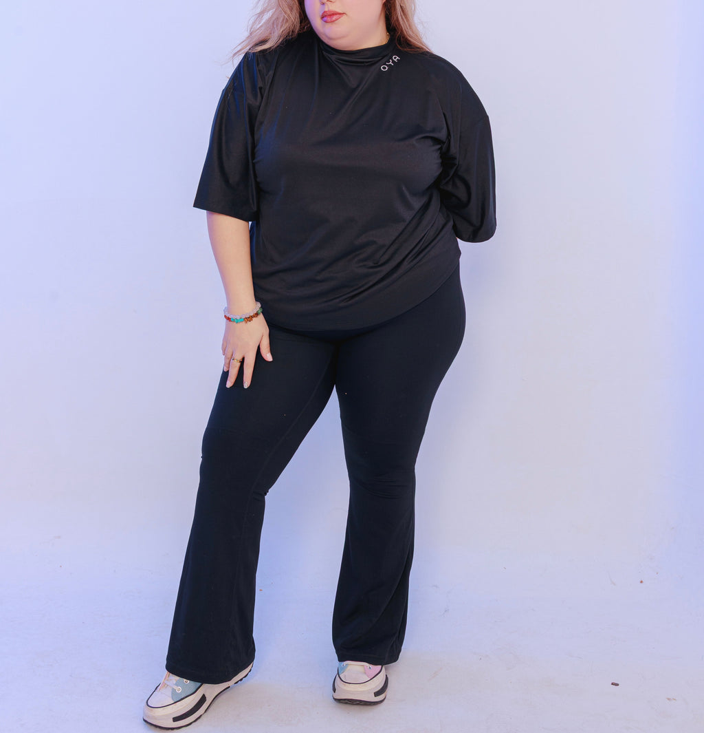 Ensemble essentiel Aura en coton noir
